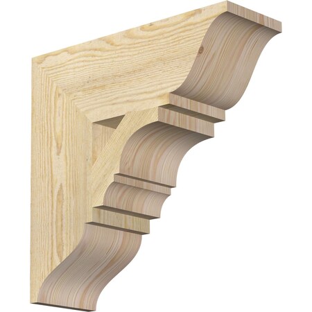 Balboa Traditional Rough Sawn Bracket, Douglas Fir, 6"W x 18"D x 18"H